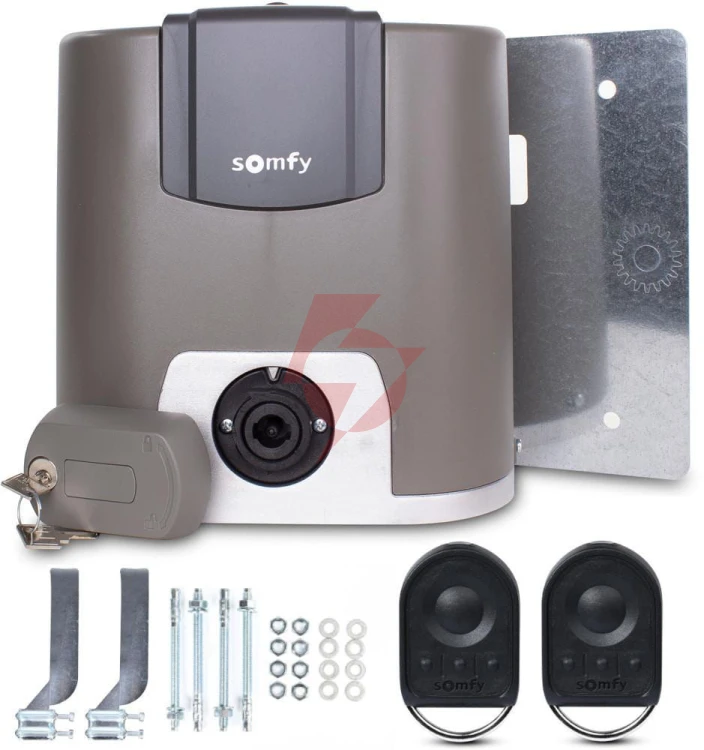 Zestaw somfy elixo 3s+ io standard pack do 600kg bram przesuwnych