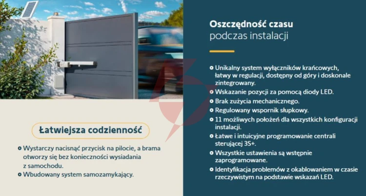 Zestaw somfy ixengo l 3s+ io standard pack do 8m bram dwuskrzydłowych