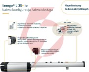 Zestaw somfy ixengo l 3s+ io standard pack do 8m bram dwuskrzydłowych
