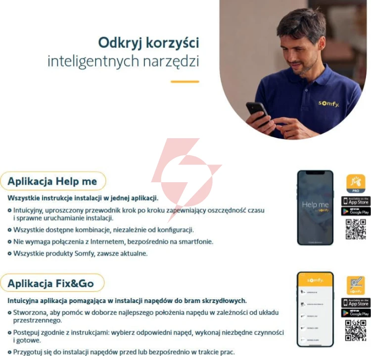 Zestaw somfy ixengo l 3s+ io standard pack do 8m bram dwuskrzydłowych