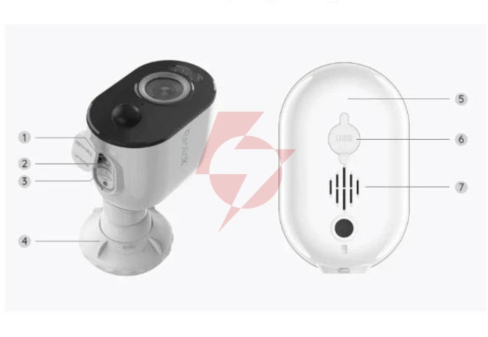 Kamera ip reolink argus series b310 3mp z panelem solarmym
