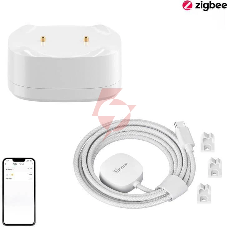 Czujnik zalania sonoff snzb-05p zigbee + kabel wldc200