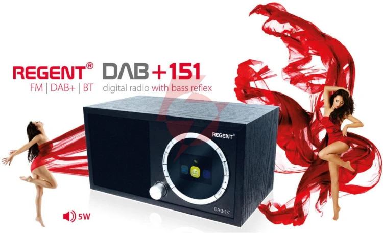 Radio ferguson regent dab+ 151 / bluetooth (czarny)