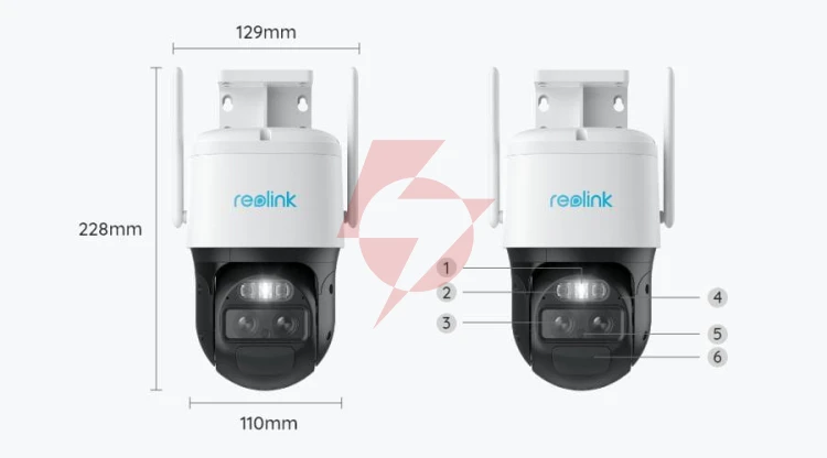 Kamera ip reolink trackmix series g770 8mp lte z panelem solarnym