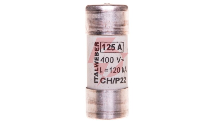 Wkładka bezpiecznikowa cylindryczna 22x58mm 125A gG 400V CH22P /z wybijakiem/ 006711028