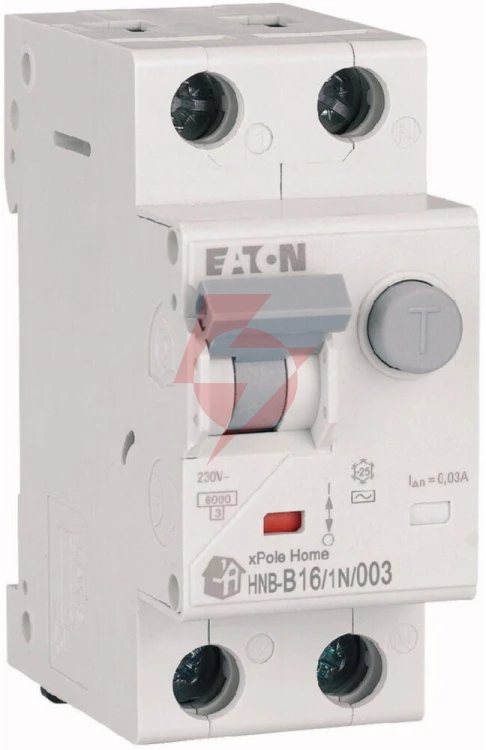 Eaton wyłącznik różniconadprądowy b 16a 1p+n 2m 30ma ac 6ka