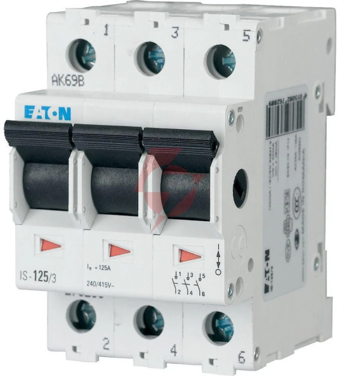 Eaton rozłącznik izolacyjny modułowy 40a 3z 3p 3m 415v ac is- 40/3
