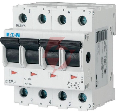 Eaton rozłącznik izolacyjny modułowy 63a 4z 4p 4m 415v ac is- 63/4