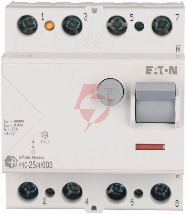 Eaton wyłącznik różnicowoprądowy 25a 4p 4m 30ma ac 6ka