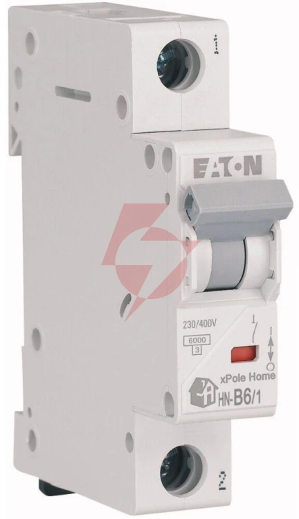 Eaton wyłącznik nadprądowy b 6a 1p 1m 6ka hn-b6/1