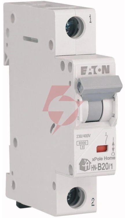 Eaton wyłącznik nadprądowy b 20a 1p 1m 6ka hn-b20/1