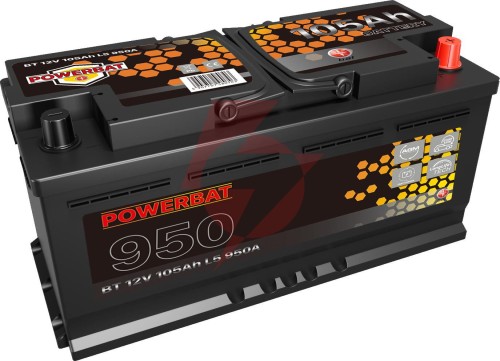 Akumulator agm samochodowy start-stop powerbat l6 12 v 105 ah
