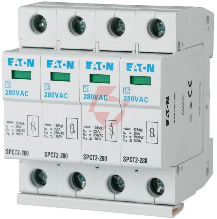 Eaton ogranicznik przepięć t2 c 4p 4m 20/40ka 1.4kv tn, tns, tncs spct2-280/4