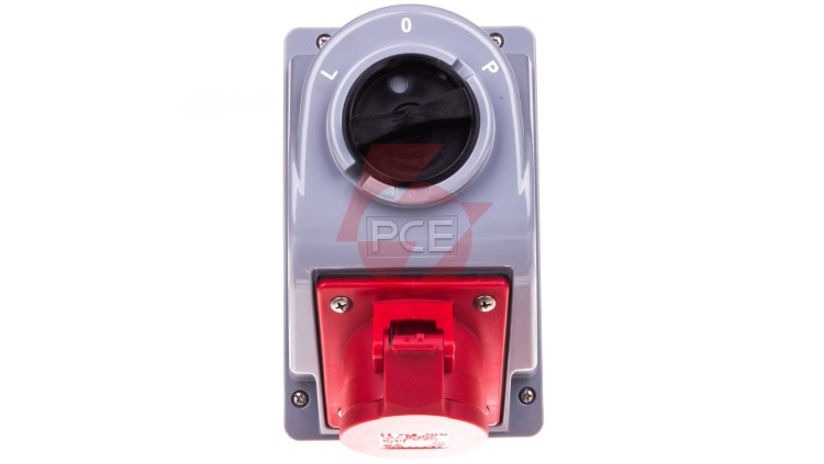 Gniazdo stałe z wyłącznikiem L-0-P 16A 5P 400V IP44 COMBO-POL 960615401W