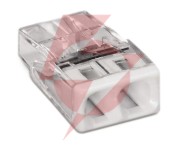 Szybkozłączka uniwersalna drut 2x 0,5-2,5mm2 wago 2273-202 100szt.