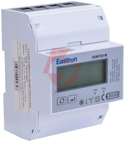 Licznik energii trójfazowy sdm 72 dm mid modbus