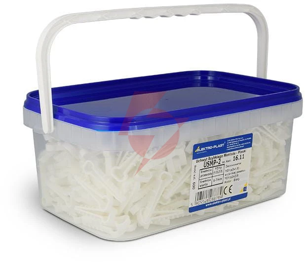 Uchwyt szybkiego montażu - płaski usmp-2 elektro-plast opatówek 600szt box 16.11