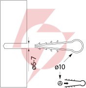 Uchwyt szybkiego montażu okrągły usmo-10 elektro-plast opatówek 100szt 14.3