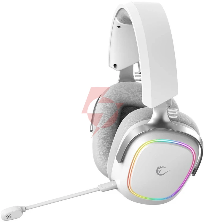 Słuchawki rampage retsu słuchawki bezprzewodowe nauszne bt 2.4g rgb białe