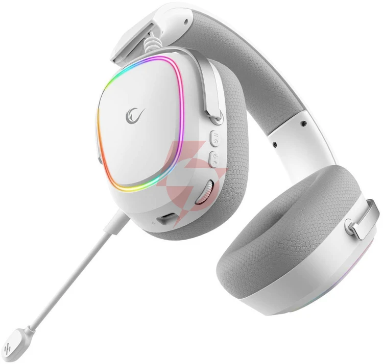 Słuchawki rampage retsu słuchawki bezprzewodowe nauszne bt 2.4g rgb białe