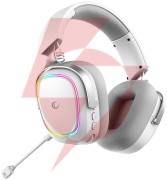 Słuchawki rampage retsu słuchawki bezprzewodowe nauszne bt 2.4g rgb białe