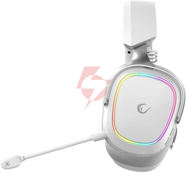 Słuchawki rampage retsu słuchawki bezprzewodowe nauszne bt 2.4g rgb białe
