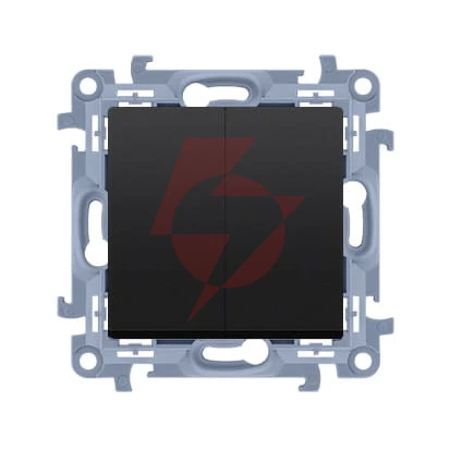 Kontakt simon 10 moduł czarny mat łącznik seryjny samozaciski 10ax 250 v