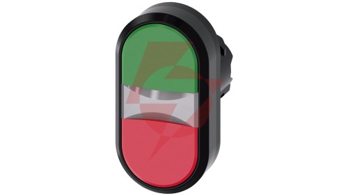Przycisk podwójny 22mm tworzywo zielony/czerwony przyciski płaskie z samopowrotem SIRIUS ACT 3SU1000-3AB42-0AA0
