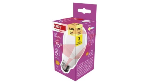 Żarówka LED Classic A60 / E27 / 9,5 W (75 W) / 1055 lm / ciepła biel ZQ5E51