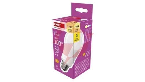 Żarówka LED Classic A60 / E27 / 13 W (100 W) / 1521 lm / ciepła biel ZQ5E61