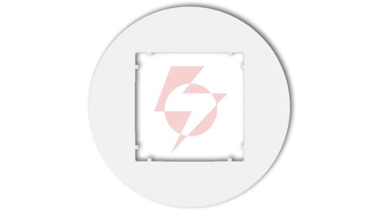 MINI Ramka uniwersalna pojedyncza okrągła z tworzywa biały mat 25MRTO-1