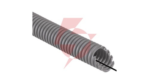 Rura karbowana 750N do zalewania betonem samogasnąca szara z pilotem i smarowaniem fi 20mm -5 C +90 C /100m/