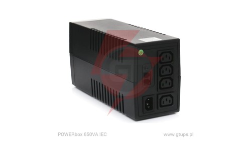 GT UPS POWERbox Tower 850VA/480W Line-Interactive 4xIEC C13 12V-9Ah LCD