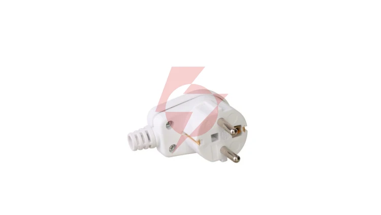 Wtyczka kątowa UNI-SCHUKO 16A/250V biały, 3390-00