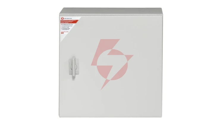 Obudowa metalowa 250x200x150 IP 65 IK 10 RAL 7035 z płytą montażową stalową GEP-00187