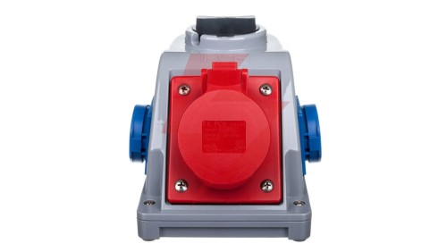 Gniazdo stałe z wyłącznikiem 0-1 16A 5P 400V + 2x 2P+Z 230V IP44 COMBO-POL 96061542W