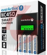Ładowarka procesorowa do akumulatorków aa/aaa everactive nc-450 lcd