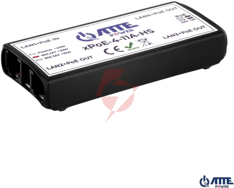 Switch 4-portowy poe atte xpoe-4-11a-hs