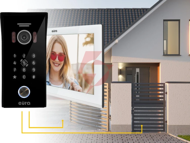 Wideodomofon eura vdp-99c5 biały, wifi, rfid, tuya 