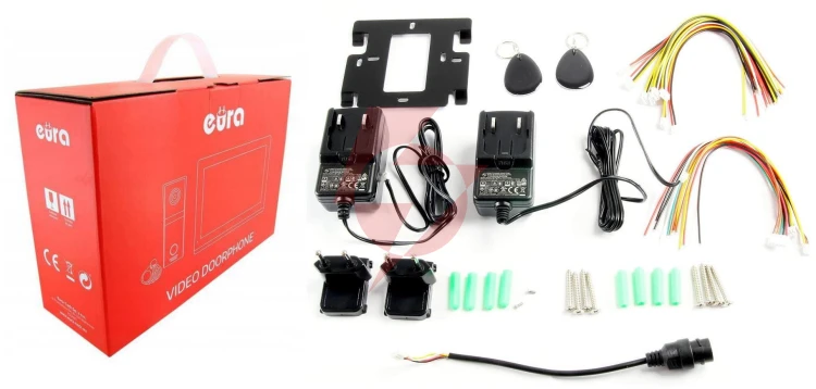 Wideodomofon eura vdp-99c5 biały, wifi, rfid, tuya 