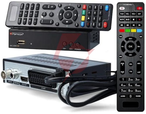 Tuner dvb-t2 opticum ax lion ns h.265 10bit