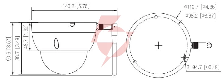 Kamera ip dahua ipc-hdbw1430de-sw-0280b
