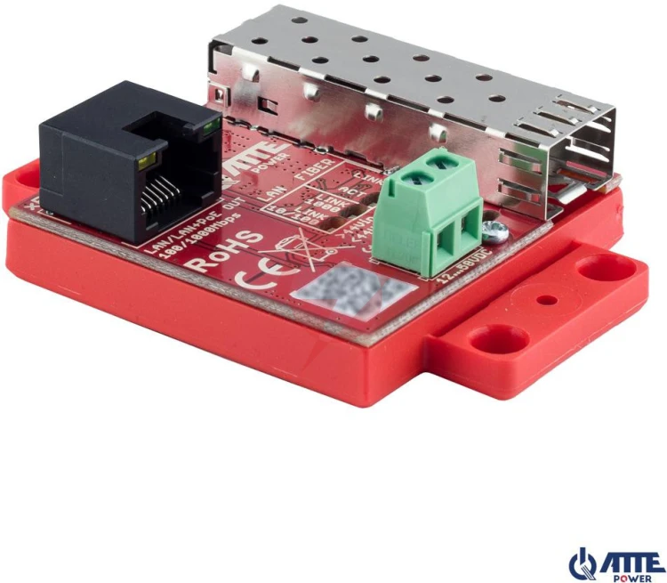 Gigabitowy media konwerter ethernet atte xfiber‑2‑70 (poe out)