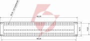 Adapter montażowy atte add-rack2u1 z otworowaniem prosty
