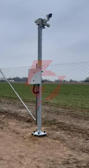 Słup ats skam2/4 pod montaż kamer cctv