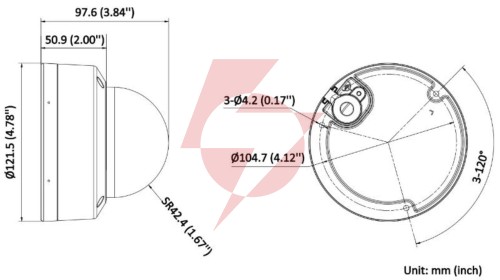 Kamera ip hikvision ds-2cd2143g2-lis2u(2.8mm)(black)