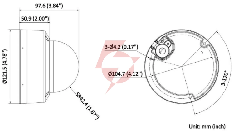 Kamera ip hikvision ds-2cd2143g2-lis2u(2.8mm)(black)