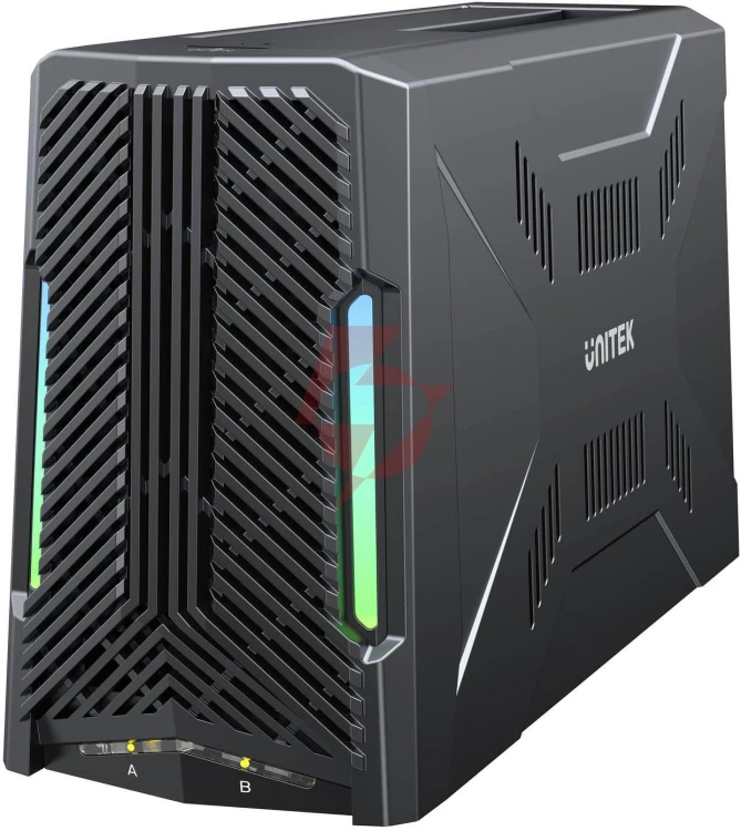 Unitek stacja dokująca, 1x dysk m.2 nvme, 1x dysk sata, usb-c 10 gbps s1234b01-eu