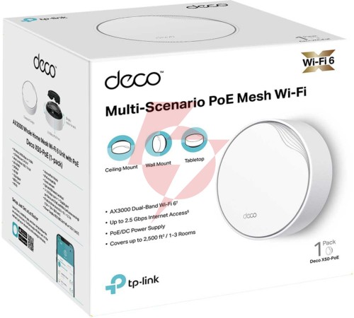 Domowy system wi-fi mesh tp-link deco x50-poe(1-pack)