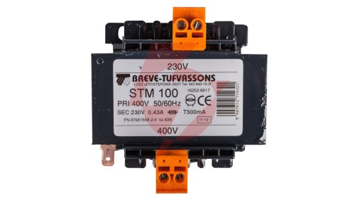 Transformator 1-fazowy separacyjny STM 100 400/230V 0,43A, Ta 40, 16252-9917
